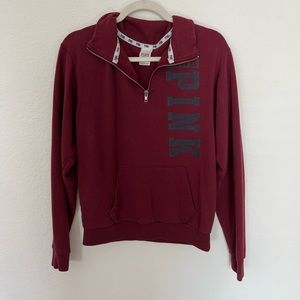 Victoria’s Secret pink quarter zip sweater